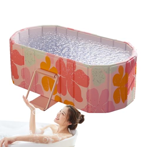 Foldable Bathtub, Large Soaking Bucket, Insulated Hot Ice Tub, Portable Bathroom Accessory, Space-Saving Family Bath Container for Athletes Recovery Relaxation Routine von Generisch