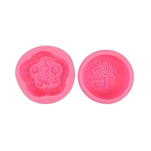Fondant Form Silikon 2 Stück Blume Baum Form Silikon Fondant Handgemachte Seife Schokolade Dessert Pudding Rosa Fondant Form Silikon 2 Stück Blume Baum Form Silikon Fondant Handgemachte Seife Schokolade Dessert Pudding Rosa von Generisch