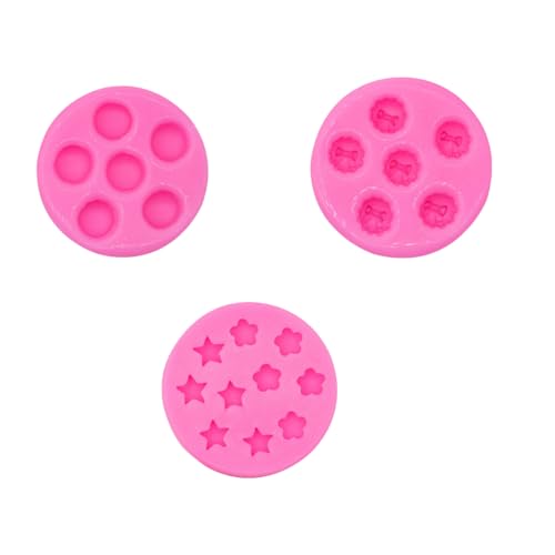 Fondant Form Silikon 3 Stück Burger Schleife Kuchen Stern Blume Form Fondant Silikon Kuchen Dessert Dekoration Schokolade Rosa Fondant Form Silikon 3 Stück Burger Schleife Kuchen Stern Blume Form Fondant Silikon Kuchen Dessert Dekoration Schokolade Rosa von Generisch