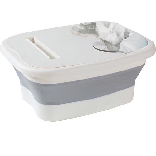 Foot Soaking Tub, Foldable Spa Basin with Massage Points, Portable Foots Bath Relaxation and Detox, Deep Soak Foot Rinse Women Men Kids Seniors, Pedicure for Home Travel Pool Entry Foot Soaking Tub, Foldable Spa Basin with Massage Points, Portable Foots Bath Relaxation and Detox, Deep Soak Foot Rinse Women Men Kids Seniors, Pedicure for Home Travel Pool Entry von Generisch