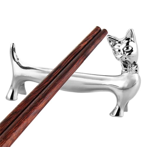 Fork REST - Löffel Gabelhalder, Tischgeschirrhalter, Chopstick -REL, HAFTSTOBKHAFTER | Tierlöffelstand Arbeitsplatte, Metallhirschkatze -Häfstabhalter, Zink -Legierungs -Tischgeschirr Löffel Ständer, von Generisch