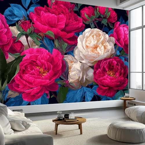 Fototapete 3D Pflanzen Pfingstrosen Rosen Vlies Tapeten Wandtapete 350 x 256 cm, Mehrfarbig Moderne Wanddekoration - Wohnzimmer Schlafzimmer TV-Hintergrund Wanddeko Fototapete 3D Pflanzen Pfingstrosen Rosen Vlies Tapeten Wandtapete 350 x 256 cm, Mehrfarbig Moderne Wanddekoration - Wohnzimmer Schlafzimmer TV-Hintergrund Wanddeko von Generisch