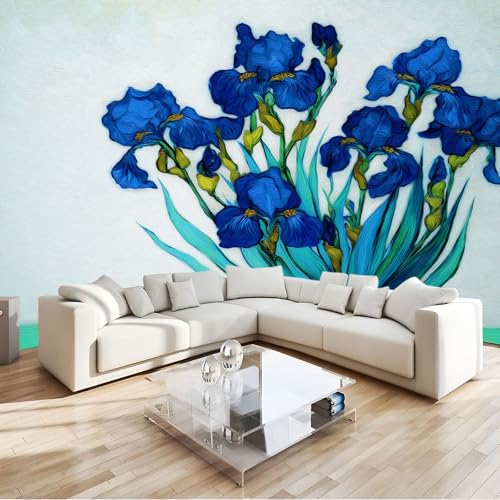 Fototapete Abstrakte Vase Blaue Blumen 3D Wandbild Ölmalerei Vlies Tapeten Wandtapete, Fotoplakat für Wohnzimmer Küche Schlafzimmer Wandkunst Art Fototapete 200 x 140 cm Fototapete Abstrakte Vase Blaue Blumen 3D Wandbild Ölmalerei Vlies Tapeten Wandtapete, Fotoplakat für Wohnzimmer Küche Schlafzimmer Wandkunst Art Fototapete 200 x 140 cm von Generisch