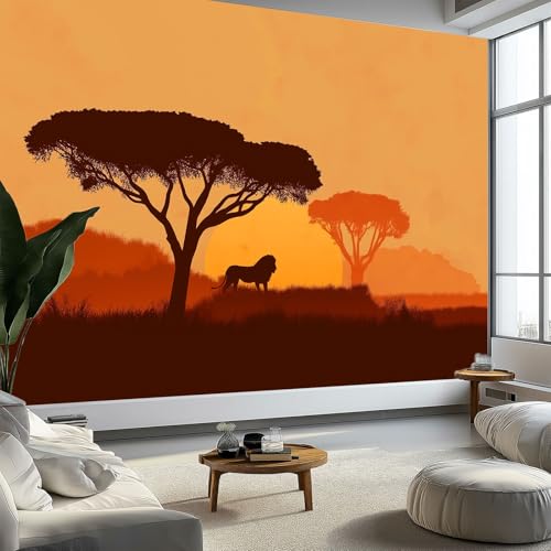 Fototapete Afrikanische Savanne Akazie Löwe Tapete Fototapeten, Orange Farbe Vlies Tapeten 300 x 210 cm Vliestapete Wandtapete Moderne Wand Schlafzimmer Wohnzimmer Tapete Fototapete Afrikanische Savanne Akazie Löwe Tapete Fototapeten, Orange Farbe Vlies Tapeten 300 x 210 cm Vliestapete Wandtapete Moderne Wand Schlafzimmer Wohnzimmer Tapete von Generisch