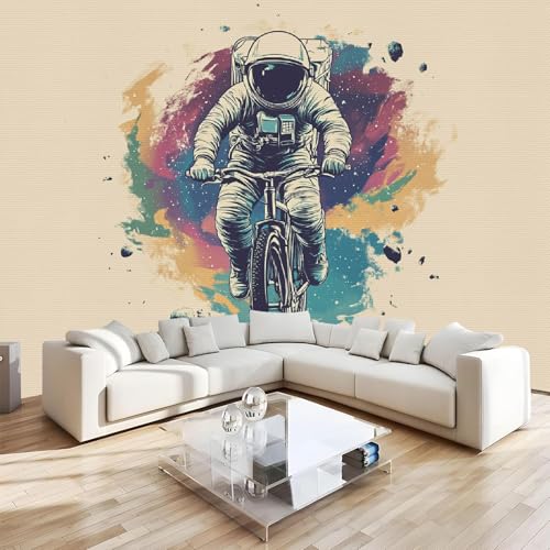Fototapete Astronaut Fahrrad Vliestapete Moderne Wandtapete Malerei Cartoon Tapete Wohnzimmer Schlafzimmer Büro Flur Wanddeko Dekoration Wandbilder 3D Effekt Wand Tapeten 400x280 cm Fototapete Astronaut Fahrrad Vliestapete Moderne Wandtapete Malerei Cartoon Tapete Wohnzimmer Schlafzimmer Büro Flur Wanddeko Dekoration Wandbilder 3D Effekt Wand Tapeten 400x280 cm von Generisch
