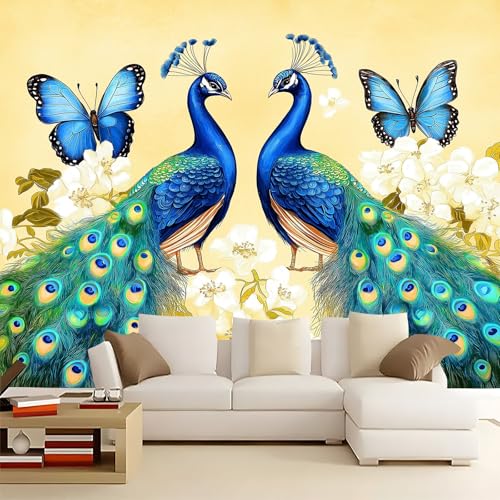 Fototapete Blaues Tagpfauenauge 500x280 cm 3D Vliestapete Wandbild, Mustertapete Moderne Wandtapete, Wohnzimmer Schlafzimmer Kinderzimmer Büro Flur Wanddeko Fototapete Blaues Tagpfauenauge 500x280 cm 3D Vliestapete Wandbild, Mustertapete Moderne Wandtapete, Wohnzimmer Schlafzimmer Kinderzimmer Büro Flur Wanddeko von Generisch