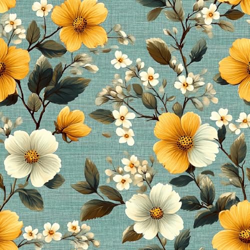 Fototapete Blumen Gelb Selbstklebende Tapete 44x200 cm Blätter Retro 3D Tapete Wandtapete Selbstklebend Tapete Kinderzimmer Mustertapete Klebetapete Wasserdicht Fototapete Blumen Gelb Selbstklebende Tapete 44x200 cm Blätter Retro 3D Tapete Wandtapete Selbstklebend Tapete Kinderzimmer Mustertapete Klebetapete Wasserdicht von Generisch