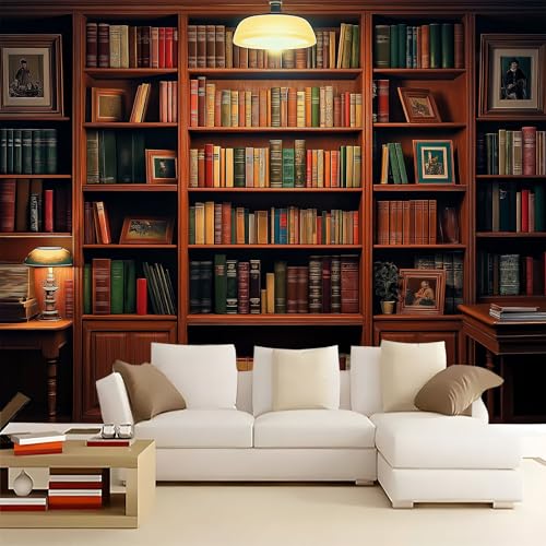 Fototapete Bücherregal Bücher 350x256 cm 3D Vliestapete Wandbild, Mustertapete Moderne Wandtapete, Wohnzimmer Schlafzimmer Kinderzimmer Büro Flur Wanddeko Fototapete Bücherregal Bücher 350x256 cm 3D Vliestapete Wandbild, Mustertapete Moderne Wandtapete, Wohnzimmer Schlafzimmer Kinderzimmer Büro Flur Wanddeko von Generisch