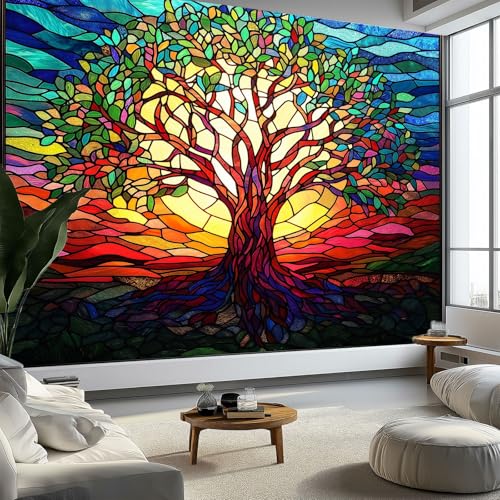 Fototapete Bunt Vlies Tapeten Wandtapete, Abstrakter Lebensbaum Poster Bilder, für Wohnzimmer Schlafzimmer Kinderzimmer TV Hintergrund Wand Deko B400 x H280 cm Fototapete Bunt Vlies Tapeten Wandtapete, Abstrakter Lebensbaum Poster Bilder, für Wohnzimmer Schlafzimmer Kinderzimmer TV Hintergrund Wand Deko B400 x H280 cm von Generisch