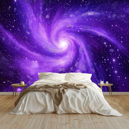 Fototapete Galaxie Universum Tapete 400x280 cm Vlies Wanddeko Wallpaper Wandtapete Dekoration Study Zimmer Wohnzimmer Restaurant Cafe, Lila Fototapete Galaxie Universum Tapete 400x280 cm Vlies Wanddeko Wallpaper Wandtapete Dekoration Study Zimmer Wohnzimmer Restaurant Cafe, Lila von Generisch