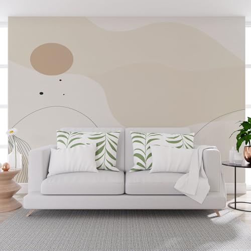 Fototapete Gemalte Geometrie Lineare Sonne 500x317cm (B x H) Wand Deko Leinwand Bilder Vliestapete Groß Wanddeko Wohnzimmer Unregelmäßige Geometrie Muster Kunstdrucke 3d effekt Fototapete von Generisch