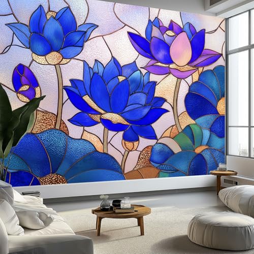 Fototapete Glaskunst Lotus 450 x 315 cm Fototapeten Wandbild Motivtapeten, Lila Moderne Vlies-Tapeten Wandtapete - Schlafzimmer Wohnzimmer TV-Hintergrund Dekoration Fototapete Glaskunst Lotus 450 x 315 cm Fototapeten Wandbild Motivtapeten, Lila Moderne Vlies-Tapeten Wandtapete - Schlafzimmer Wohnzimmer TV-Hintergrund Dekoration von Generisch