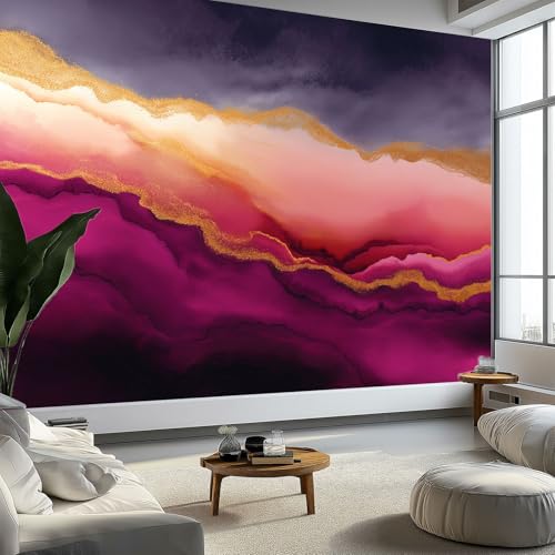 Fototapete Luxus Goldadern Marmor Textur 400 x 280 cm Lila Panorama Wandtapete Dekoration, UV-Beständig Moderne Vlies Wanddekoration für Wohnzimmer Schlafzimmer Fototapete Luxus Goldadern Marmor Textur 400 x 280 cm Lila Panorama Wandtapete Dekoration, UV-Beständig Moderne Vlies Wanddekoration für Wohnzimmer Schlafzimmer von Generisch