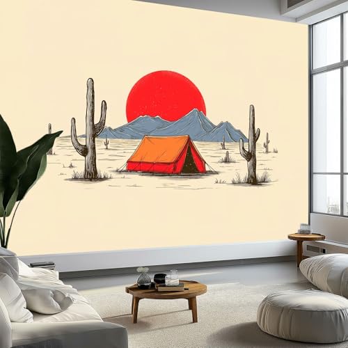 Fototapete Minimalismus Sonnenuntergang Wüste Zelt Kaktus Tapete Fototapeten, Beige Vlies Tapeten 500 x 280 cm Vliestapete Wandtapete Moderne Wand Schlafzimmer Wohnzimmer Tapete Fototapete Minimalismus Sonnenuntergang Wüste Zelt Kaktus Tapete Fototapeten, Beige Vlies Tapeten 500 x 280 cm Vliestapete Wandtapete Moderne Wand Schlafzimmer Wohnzimmer Tapete von Generisch