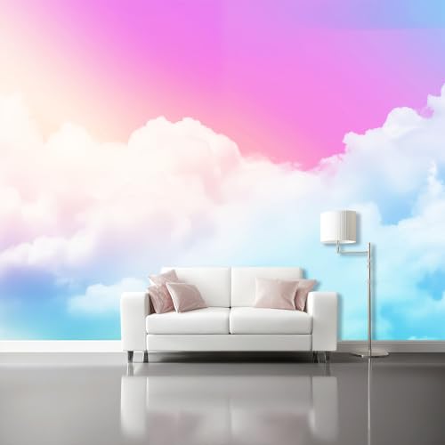 Fototapete Minimalistisch Verträumt Himmel Wolken - Fototapete Wanddekoration für Wohnzimmer Schlafzimmer, Lila Vliestapeten Kinderzimmer Modern Tapete Wandtapete Motivtapeten 400 x 280 cm Fototapete Minimalistisch Verträumt Himmel Wolken - Fototapete Wanddekoration für Wohnzimmer Schlafzimmer, Lila Vliestapeten Kinderzimmer Modern Tapete Wandtapete Motivtapeten 400 x 280 cm von Generisch