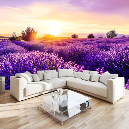 Fototapete Natur Lavendel Sonnenuntergang Lila 300x210 cm Tapete 3D Vlies Wanddeko Wallpaper Wandtapete Dekoration Study Zimmer Wohnzimmer Restaurant Cafe Fototapete Natur Lavendel Sonnenuntergang Lila 300x210 cm Tapete 3D Vlies Wanddeko Wallpaper Wandtapete Dekoration Study Zimmer Wohnzimmer Restaurant Cafe von Generisch