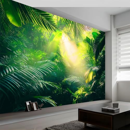 Fototapete Natur Regenwald Sonnenschein 400 x 280 cm XL Tapete Fototapeten Vlies Tapeten Wandtapete moderne Grün, für Wohnzimmer Schlafzimmer - Vliestapete Wandtapete Tapete 3D Effekt Fototapete Natur Regenwald Sonnenschein 400 x 280 cm XL Tapete Fototapeten Vlies Tapeten Wandtapete moderne Grün, für Wohnzimmer Schlafzimmer - Vliestapete Wandtapete Tapete 3D Effekt von Generisch