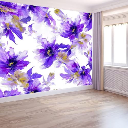 Fototapete Öl Malerei Blume Vitalität 350 x 256 cm– Vlies Tapete, Fototapeten, Wandtapete mit 3D-Effekt, Moderne Lila Tapete für Wohnzimmer und Schlafzimmer Fototapete Öl Malerei Blume Vitalität 350 x 256 cm– Vlies Tapete, Fototapeten, Wandtapete mit 3D-Effekt, Moderne Lila Tapete für Wohnzimmer und Schlafzimmer von Generisch