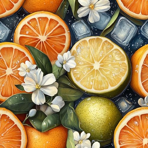 Fototapete Orange Limette Selbstklebende Tapete 44x300 cm Blumen Eiswürfel 3D Wandtapete Selbstklebend Tapete Kinderzimmer Mustertapete Klebetapete Wasserdicht Fototapete Orange Limette Selbstklebende Tapete 44x300 cm Blumen Eiswürfel 3D Wandtapete Selbstklebend Tapete Kinderzimmer Mustertapete Klebetapete Wasserdicht von Generisch