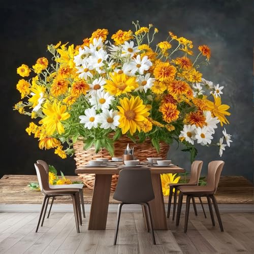 Fototapete Pflanzen Blumenkörbe muster, 200 x 140 cm Moderne Vliestapete für Wohnzimmer Schlafzimmer kinderzimmer Wanddekoration, Dunkelgrau Tapeten Wandbild Fototapete Pflanzen Blumenkörbe muster, 200 x 140 cm Moderne Vliestapete für Wohnzimmer Schlafzimmer kinderzimmer Wanddekoration, Dunkelgrau Tapeten Wandbild von Generisch
