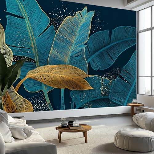 Fototapete Pflanzen Streifen Bananenblätter 3D Effekt 300 x 210 cm - Foto Tapete Schlafzimmer Wohnzimmer Tv Hintergrund Moderne Vliestapete Wandtapete Motivtapeten Abstrakte Kunst Dekoration Fototapete Pflanzen Streifen Bananenblätter 3D Effekt 300 x 210 cm - Foto Tapete Schlafzimmer Wohnzimmer Tv Hintergrund Moderne Vliestapete Wandtapete Motivtapeten Abstrakte Kunst Dekoration von Generisch