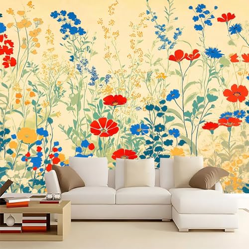 Fototapete Pflanzen Wildblumen 400x280 cm 3D Vliestapete Wandbild, Mustertapete Moderne Wandtapete, Wohnzimmer Schlafzimmer Kinderzimmer Büro Flur Wanddeko Fototapete Pflanzen Wildblumen 400x280 cm 3D Vliestapete Wandbild, Mustertapete Moderne Wandtapete, Wohnzimmer Schlafzimmer Kinderzimmer Büro Flur Wanddeko von Generisch