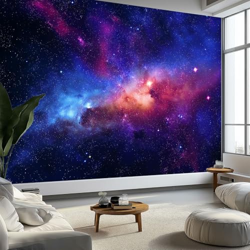 Fototapete Sternenhimmel Nebel Hintergrund 3D Effekt Vlies Tapeten 450 x 315 cm Wandgemälde, Blau-Lila Moderne Wanddeko Design Wandtapete Wohnzimmer Schlafzimmer Büro Flur Wandgemälde Fototapete Sternenhimmel Nebel Hintergrund 3D Effekt Vlies Tapeten 450 x 315 cm Wandgemälde, Blau-Lila Moderne Wanddeko Design Wandtapete Wohnzimmer Schlafzimmer Büro Flur Wandgemälde von Generisch