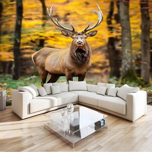 Fototapete Tiere Hirsche Wald Tapete 200x140 cm 3D Vlies Wanddeko Wallpaper Wandtapete Dekoration Study Zimmer Wohnzimmer Restaurant Cafe Fototapete Tiere Hirsche Wald Tapete 200x140 cm 3D Vlies Wanddeko Wallpaper Wandtapete Dekoration Study Zimmer Wohnzimmer Restaurant Cafe von Generisch