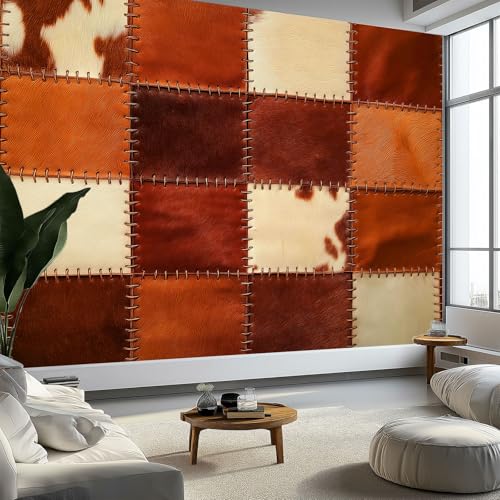 Fototapete Tierfell Muster, Premium Vlies XXL Wand Tapete - Panorama Poster Patchwork Muster Wandbild B400 x H280 cm für Wohnzimmer Schlafzimmer Kinderzimmer Wand Dekoration Fototapete Tierfell Muster, Premium Vlies XXL Wand Tapete - Panorama Poster Patchwork Muster Wandbild B400 x H280 cm für Wohnzimmer Schlafzimmer Kinderzimmer Wand Dekoration von Generisch