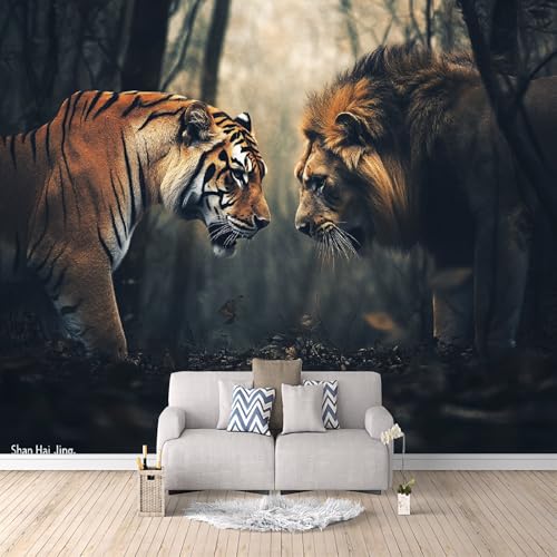 Fototapete Tiger 100 x 70 cm (B x H) Tapete Fototapeten Vlies Tapeten Vliestapete Wandtapete moderne Wand Schlafzimmer Wohnzimmer Tiere Tiger Löwe c-c-9017-b-a von Generisch