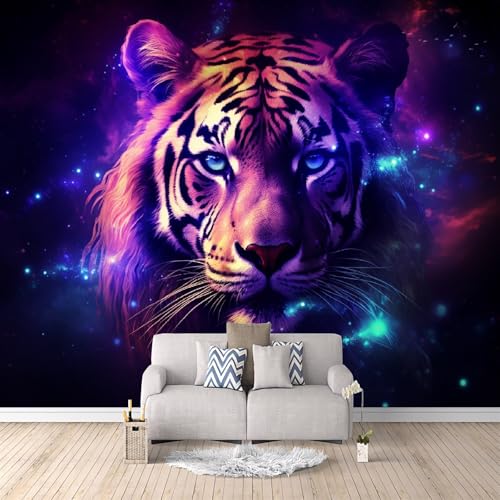 Fototapete Tiger Galaxie 3D-Druck Muster Tier Wandbilder 450x315 cm Vliestapete Einfache Montage Trockenen/Feuchten Tuch Reinigen Wanddeko für Schlafzimmer Wohnzimmer Kinderzimmer Wandbilder Fototapete Tiger Galaxie 3D-Druck Muster Tier Wandbilder 450x315 cm Vliestapete Einfache Montage Trockenen/Feuchten Tuch Reinigen Wanddeko für Schlafzimmer Wohnzimmer Kinderzimmer Wandbilder von Generisch
