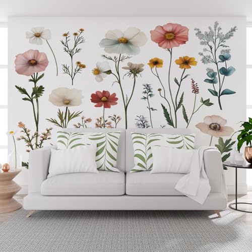 Fototapete Vintage Pflanze Hibiskus 365x254cm (B x H) Wand Deko Leinwand Bilder Vliestapete Groß Wanddeko Wohnzimmer Schlafzimmer Vintage Pflanzen Und Blumen Kunstdrucke 3d effekt Fototapete von Generisch