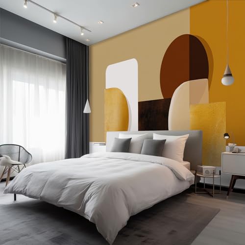 Fototapete Vlies Tapete Boho Geometrisch Minimalistisch Fototapeten Vliestapete Tapeten Moderne Wandtapete, Wohnzimmer, Flur, TV Hintergrund Wandtapete Poster Bilder Wand Deko, 350 x 256cm (B×H) ff109 von Generisch