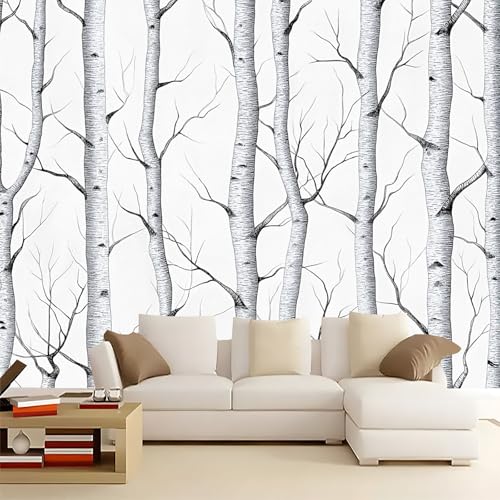 Fototapete Weiße Blütenzweige 400x280 cm 3D-Effekt Tapete Wandbild, Hochwertige Vlies-Wanddekoration, Für Wohnzimmer Küche Schlafzimmer & Kinderzimmer Wandbild von Generisch