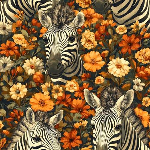 Fototapete Zebra Blumen Selbstklebende Tapete 44x600 cm Vintage Bemalt 3D Wandtapete Selbstklebend Tapete Kinderzimmer Mustertapete Klebetapete Wasserdicht Fototapete Zebra Blumen Selbstklebende Tapete 44x600 cm Vintage Bemalt 3D Wandtapete Selbstklebend Tapete Kinderzimmer Mustertapete Klebetapete Wasserdicht von Generisch