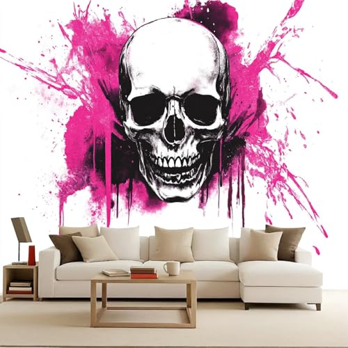 Fototapete vintage 500x280cm Graffiti-Schädel wandtapete Gothic-Serie Riesenposter Moderne Wandbilder 3D-Effekt Optische Täuschung Schlafzimmer Wohnzimmer Leicht anzubringen Fototapete vintage 500x280cm Graffiti-Schädel wandtapete Gothic-Serie Riesenposter Moderne Wandbilder 3D-Effekt Optische Täuschung Schlafzimmer Wohnzimmer Leicht anzubringen von Generisch