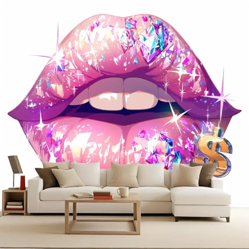Fototapete vintage 500x280cm Lila Lippen wandtapete Materielles Wunschelement Riesenposter Moderne Wandbilder 3D-Effekt Optische Täuschung Schlafzimmer Wohnzimmer Leicht anzubringen Fototapete vintage 500x280cm Lila Lippen wandtapete Materielles Wunschelement Riesenposter Moderne Wandbilder 3D-Effekt Optische Täuschung Schlafzimmer Wohnzimmer Leicht anzubringen von Generisch