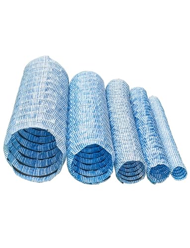 Französisches Abflussrohr – perforierter, gewellter, flexibler Drainageschlauch | Stahldrahtverstärkt for Einfahrt, Hof, Rasen und Außenbereich(80mm,1 meter) von Generisch