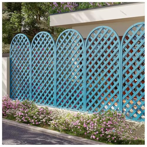 Freistehende Gartenzaunpaneele für Terrasse & Pergola – dekorative blaue Sichtschutzpaneele (60 x 150 cm) von Generisch
