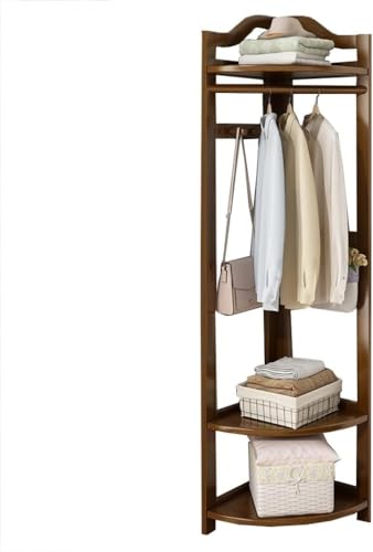 Freistehender Holz Eingangsbereich Flur Baum mit Schuhaufbewahrung und Garderobe - Eckständer für Zuhause und Büro Freistehender Holz Eingangsbereich Flur Baum mit Schuhaufbewahrung und Garderobe - Eckständer für Zuhause und Büro von Generisch