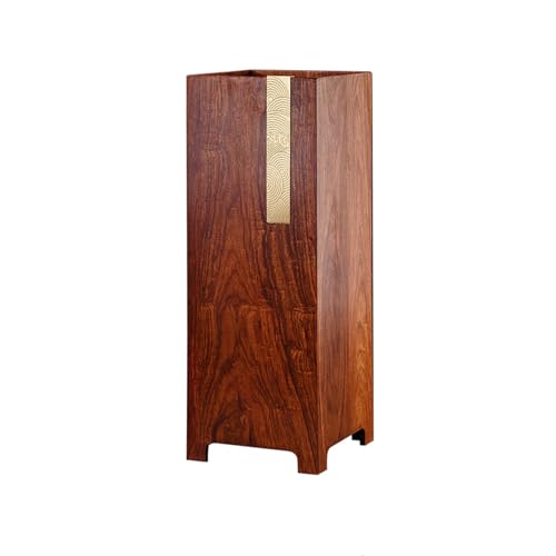 Freistehender Schirmständer aus Holz mit abnehmbarer Abtropfschale für die Organisation im Eingangsbereich von Generisch