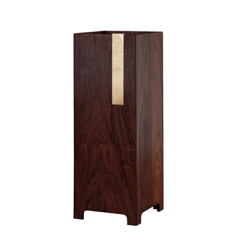 Freistehender Schirmständer aus Holz mit abnehmbarer Abtropfschale für die Organisation im Eingangsbereich von Generisch