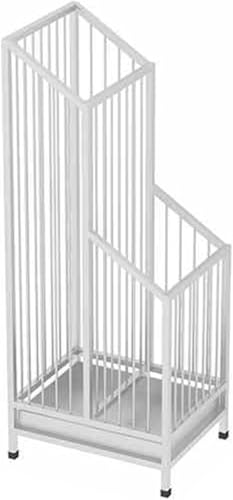Freistehender Schirmständer mit beweglicher Abtropfschale, keine Installation erforderlich, stilvoller weißer Schirmhalter für Hotels, Büros und Zuhause, 25 cm, kompaktes Design von Generisch