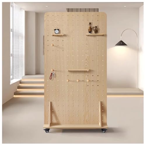 Freistehender Stecktafelständer mit Rädern, modulares Aufbewahrungs- und Ausstellungsregal für die Organisation von Werkzeugen und Bastelarbeiten von Generisch