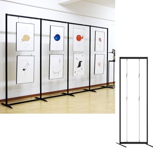 Freistehender doppelseitiger Kunstständer mit stabiler Basis für Galerieausstellungen und Handwerksmessen von Generisch