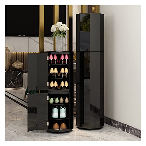 Freistehendes, drehbares Schuhregal, drehbarer Eck-Organizer, keine Werkzeugmontage, modernes Regal für den Eingangsbereich, runder Schrank für den Flur Freistehendes, drehbares Schuhregal, drehbarer Eck-Organizer, keine Werkzeugmontage, modernes Regal für den Eingangsbereich, runder Schrank für den Flur von Generisch