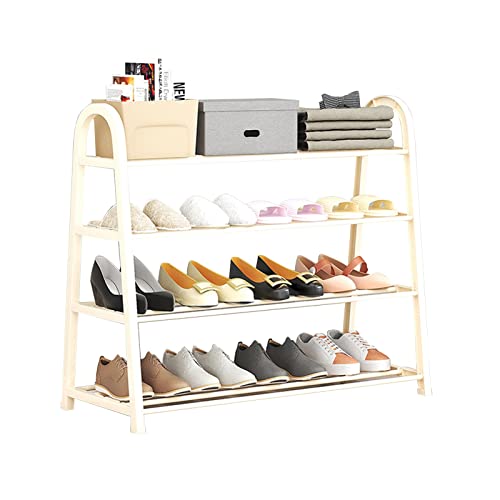 Freistehendes Schuhregal mit 4 Etagen, A-Form, stapelbar, Schuhregal für 12 oder 16 Paar, einfache Montage, Aufbewahrungsregal für Eingangsbereich, Schrank, Garage, Schlafzimmer, Weiß (74,9 x 39,9 x Freistehendes Schuhregal mit 4 Etagen, A-Form, stapelbar, Schuhregal für 12 oder 16 Paar, einfache Montage, Aufbewahrungsregal für Eingangsbereich, Schrank, Garage, Schlafzimmer, Weiß (74,9 x 39,9 x von Generisch