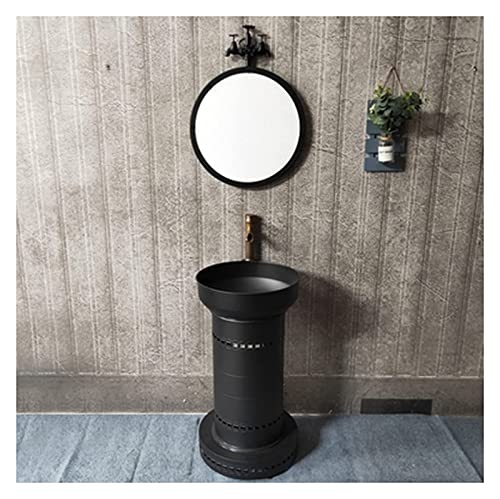 Freistehendes Waschbecken im Industriestil Waschtisch mit Waschbecken, inklusive Wasserhahn und Ablauf für moderne Badezimmer Freistehendes Waschbecken im Industriestil Waschtisch mit Waschbecken, inklusive Wasserhahn und Ablauf für moderne Badezimmer von Generisch