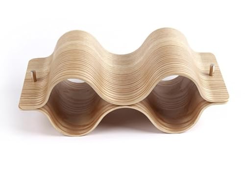 Freistehendes Weinregal aus Holz mit 4 Ebenen, Aufsatzaufbewahrung für Flaschen, ideal für Küche, Bar, Schränke und Speisekammer, elegantes natürliches Finish Freistehendes Weinregal aus Holz mit 4 Ebenen, Aufsatzaufbewahrung für Flaschen, ideal für Küche, Bar, Schränke und Speisekammer, elegantes natürliches Finish von Generisch