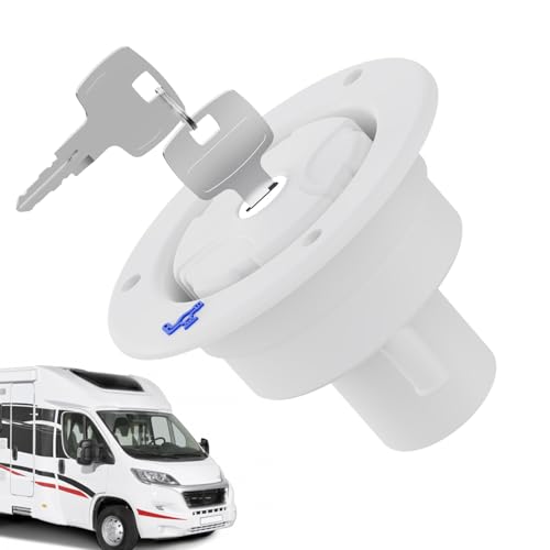 Frischwassereinfüllstutzen | Verschließbarer Wasseranschluss Mit 2 Schlüsseln - Ersatzverschluss Staubdicht für Reisemobil Boot Caravan Frischwassereinfüllstutzen | Verschließbarer Wasseranschluss Mit 2 Schlüsseln - Ersatzverschluss Staubdicht für Reisemobil Boot Caravan von Generisch